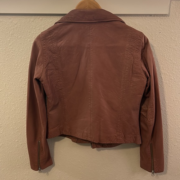Madewell Washed Leather Motorcycle Jacket - Picture 3 of 3